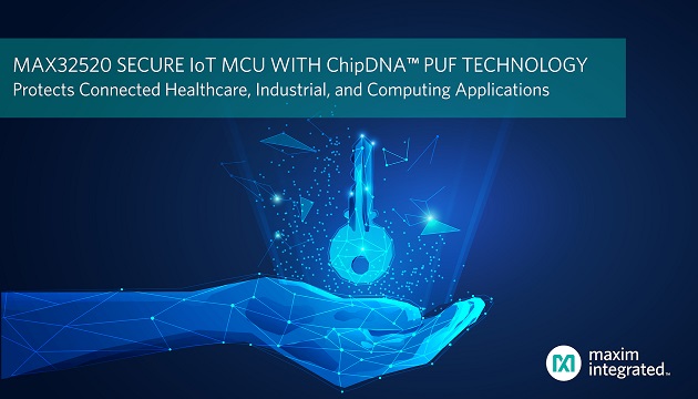 MAX32520 ChipDNA secure arm cortex-M4 microcontroller
