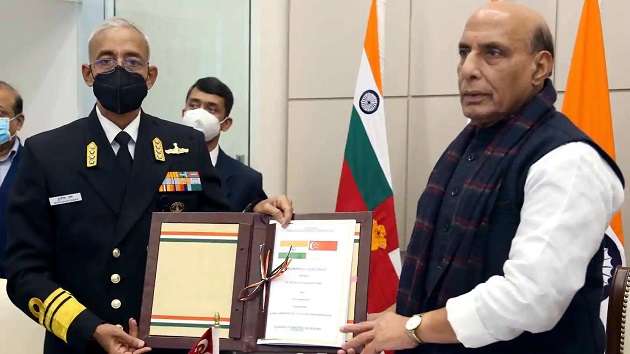 India, Singapore Defence ministers sign submarine rescue support agreement