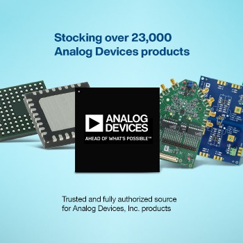 Mouser Electronics Stocks Wide Selection of Latest Analog Devices Products