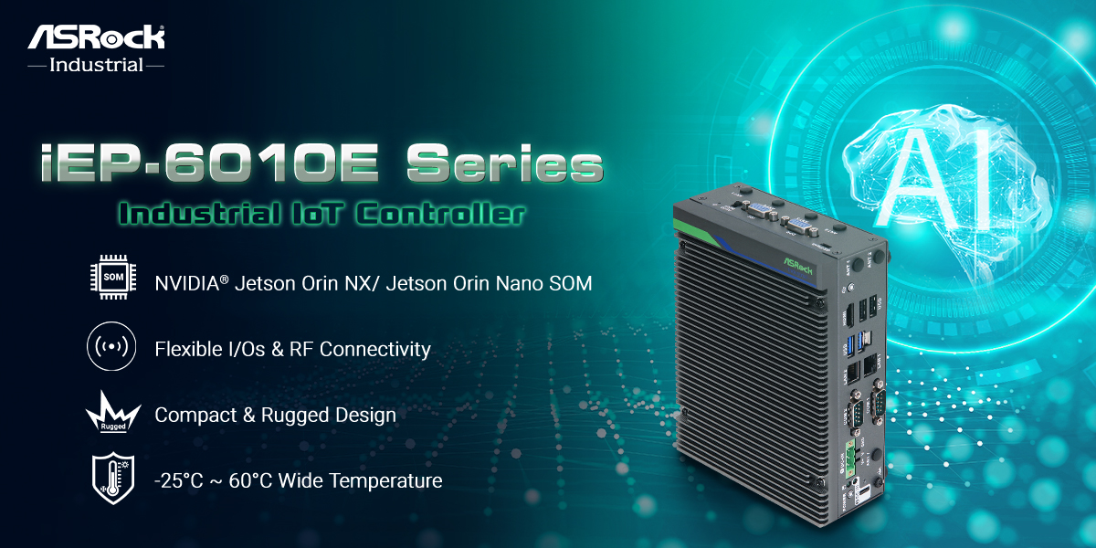 iEP-6010E Series Industrial IoT Controller with NVIDIA® Jetson Orin NX J...