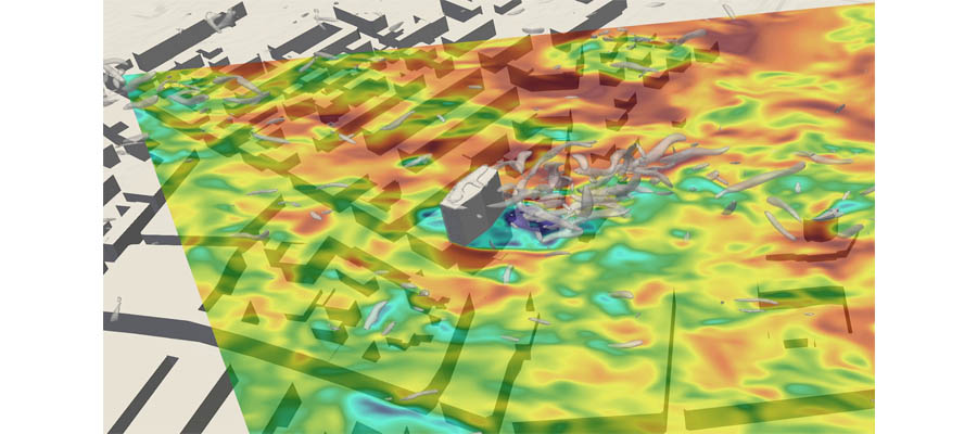 Wind interacts with buildings in very complex ways.