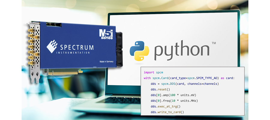 Digitizer AWG and Digital IO products thanks to the new Python package