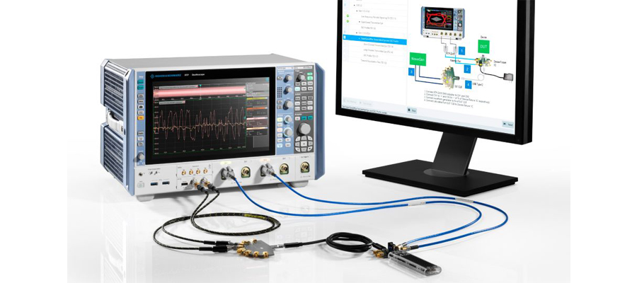 The R&S RTP osoilloscope supports USB 3.2 Gen 1&2 transmitter and receiver compliance approved by USB-IF.