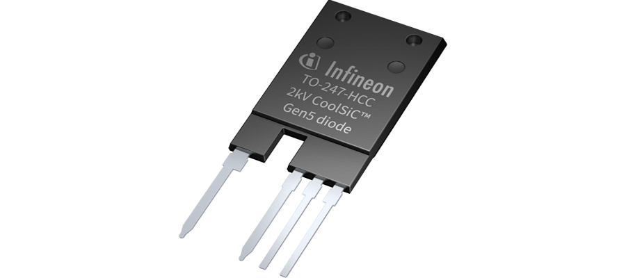 CoolSiC Schottky diode 2000 V enables higher efficiency and design simplification in DC link systems up to 1500 VDC