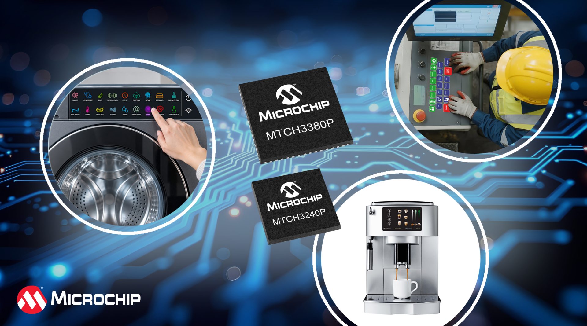 Microchip Introduces its First Turnkey Touch Controllers for Buttons, Sliders and Wheels with Parallel Sensing